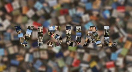 Aufkleber - Visual is a word made up of many different pictures