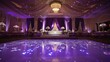 © Minang Art_Studio - A Luxurious Wedding Reception Venue Adorned With Purple Decor