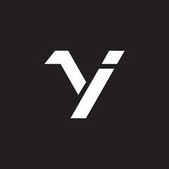 Poster - initial yi logo design vector template, i lowercase.