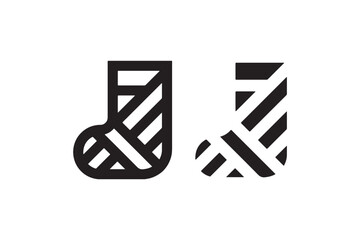 Poster - Pencil and eraser icon in outline and solid Vector