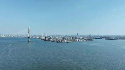Poster - Aerial view of the port city