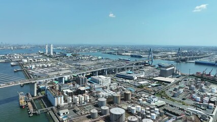 Leinwandbilder - 都市の風景空撮