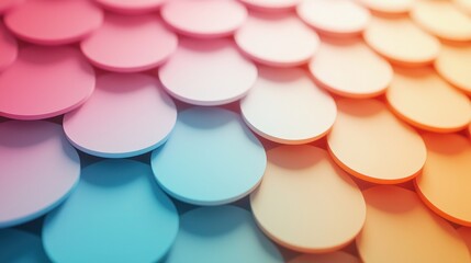 Poster - Vibrant Colorful Circular Shapes in Gradient Pattern for Background