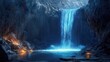 © Igor - A glowing waterfall hidden inside a cavern, its beauty matched only by the risk of never escaping.