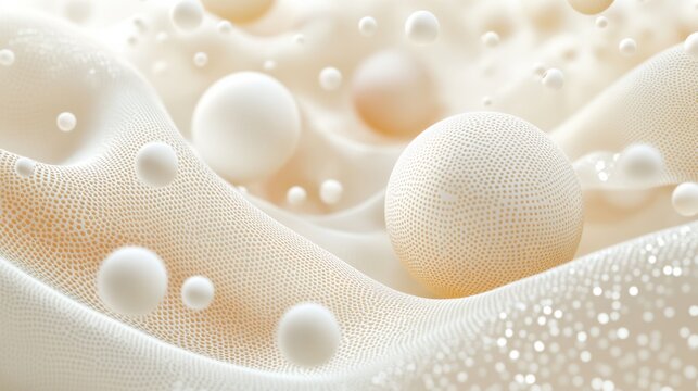 abstract background with soft ecru tones dotted design and eggshell paper texture