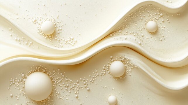 abstract background with soft ecru tones dotted design and eggshell paper texture
