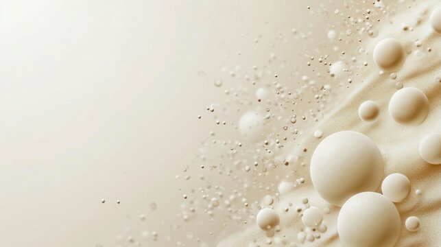 abstract background with soft ecru tones dotted design and eggshell paper texture