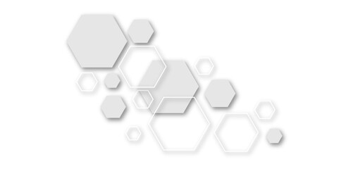 Wall Mural - A Seamlessly Integrated Modern Design Featuring Interconnected Hexagonal Molecular Structures, Ideal for High-Tech and Futuristic Themed Backgrounds in Digital and Print Media