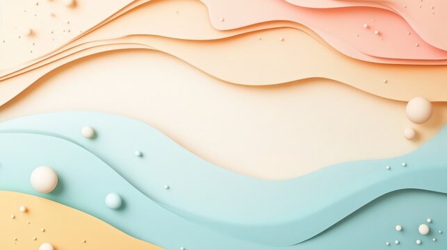 abstract background with soft ecru tones dotted design and eggshell paper texture