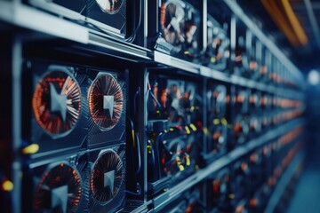 Poster - High-performance computer hardware for cryptocurrency mining in a data center facility