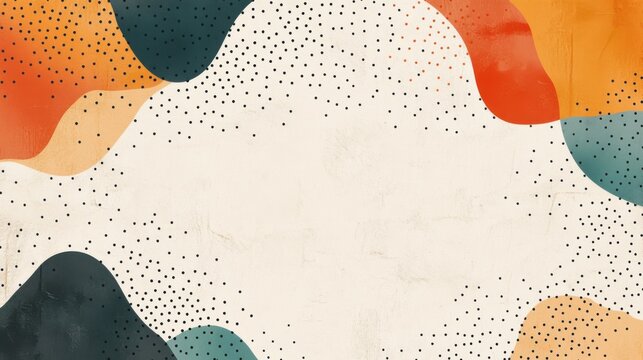 abstract background with soft ecru tones dotted design and eggshell paper texture