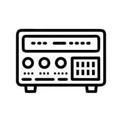 Poster - Audio Amplifier Icon Representing Sound System and Audio Enhancement