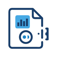 Poster - MP3 File Icon Representing Digital Audio Format and Compressed Music File