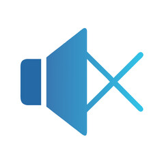Poster - Mute Speaker Icon Representing Volume Control and Disabled Audio Output