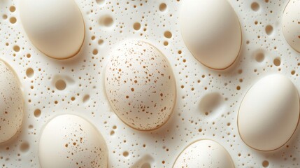 Poster - abstract background with soft ecru tones dotted design and eggshell paper texture