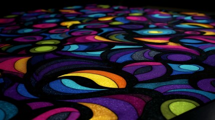 Poster - Abstract Shapes Colorful Backdrop Design with Swirling Patterns Modern Visual Artistic Impression
