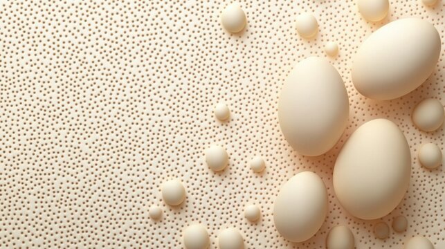 abstract background with soft ecru tones dotted design and eggshell paper texture
