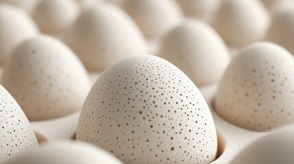 Poster - abstract background with soft ecru tones dotted design and eggshell paper texture