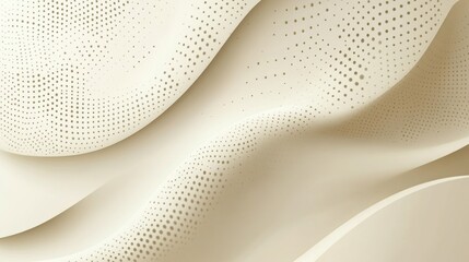Poster - abstract background with soft ecru tones dotted design and eggshell paper texture