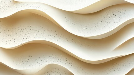 Poster - abstract background with soft ecru tones dotted design and eggshell paper texture