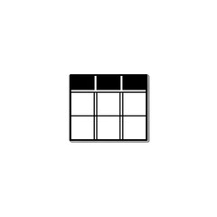 Poster - Black and White Three By Three Grid Graphic Design Element for Data Presentation and Display.