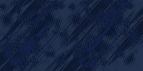 Wall Mural - Dots halftone and blue color pattern gradient grunge texture background. Dots pop art comics sport style vector illustration.