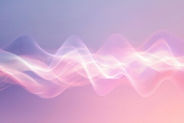 Poster - Abstract waves of color creating a serene background in soft pastel shades at dusk