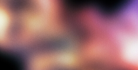 Poster - 4K Beautiful color gradient background with noise. Abstract pastel holographic blurred grainy gradient banner background texture Colorful digital grain soft noise effect Nostalgia, vintage, retro