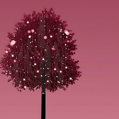  - Circuit Board Tree of Life Digital Connections in Nature for Technology and Ecology Harmony.