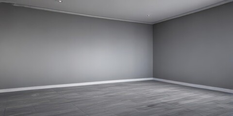 Wall Mural - Empty gradient grey room; perfect for showcasing interiors, asset, neutral, visual
