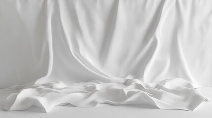 Poster - white canvas texture