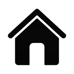 Poster - Simple Black Home Logo Design for Creative Projects