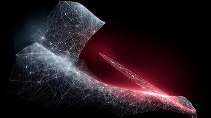 Poster - Digital Assassin Concept Depicting Connectivity and Modern Stealth Technology Network Phantom Cyber Security.