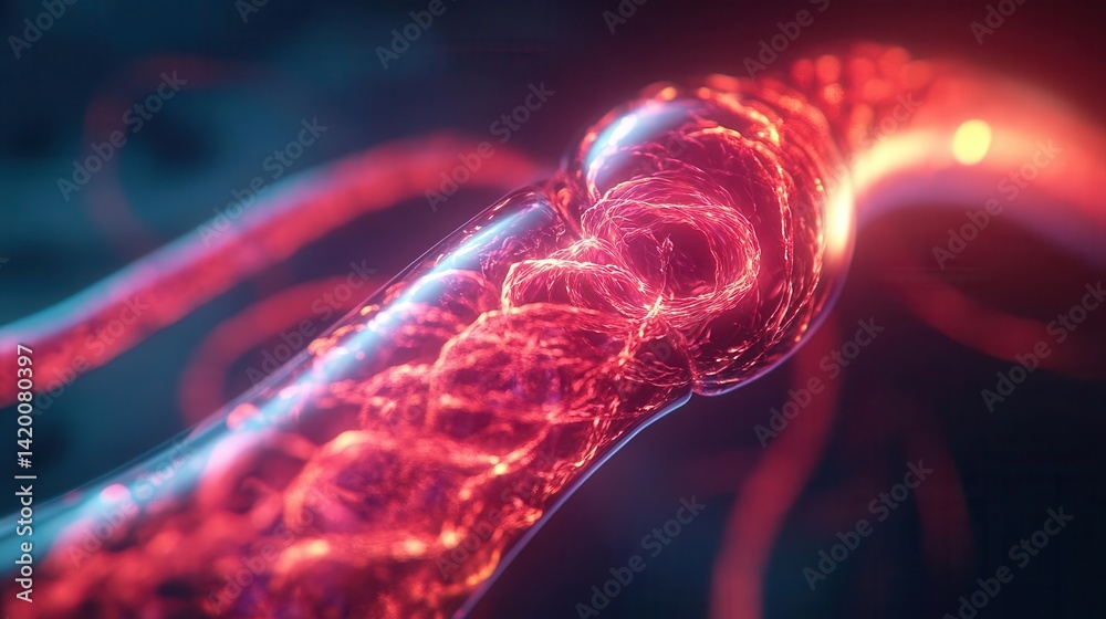 Electric pulse visualization through rare earth core Stock Illustration ...