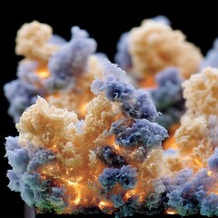 Poster - Dynamic Clouds of Color Illuminated from Within Creating an Ethereal and Dreamlike Effect