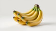 © MDABULKALAM - The image features a realistic group of yellow bananas with brown tips and green stems, arranged on a white background with a soft shadow.