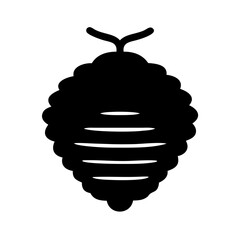 Poster - Beehive vector graphic honey bee hive illustration apiary beekeeping honeycombs bees nest icon symbol design element vector