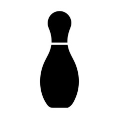 Poster - Bowling pin strike spare game sport tenpin alley wood lane ball competition activity leisure icon