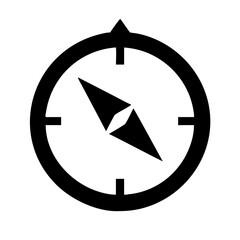 Poster - Compass navigation orientation travel direction guide adventure exploration nautical gps vector icon sign