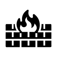 Poster - Firewall security protection network internet safety system cyber security data defense wall