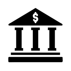 Poster - Bank finance financial banking investment money currency economy building symbol icon vector