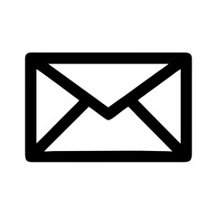 Poster - Email icon vector illustration of message envelope for contact us and newsletter subscription
