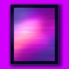 Poster - Gradient Background on Tablet Display Device Technological Presentation Concept Digital Design Element.