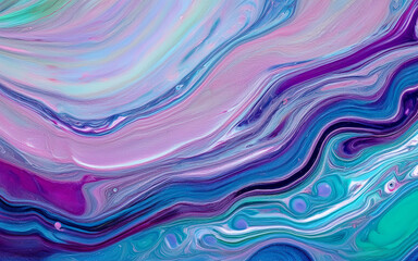 Wall Mural - abstract background with colorful waves