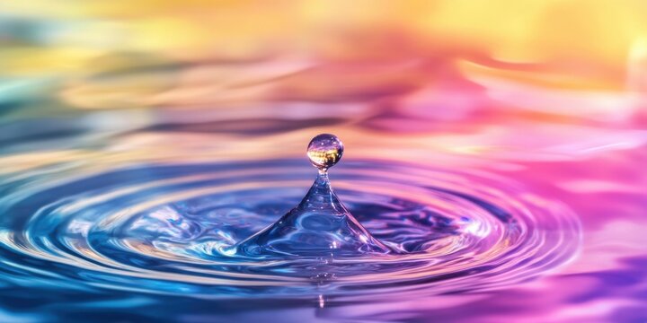Color haze effect with a streaming light drop element