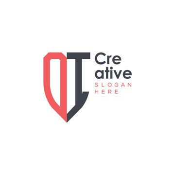 initial monogram letter logo with creative design.