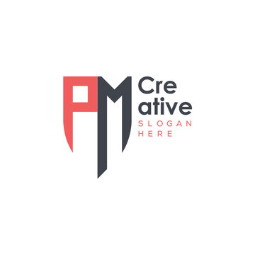 initial monogram letter logo with creative design.