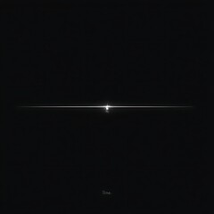 Poster - Minimalist Light Line on Black Canvas for Abstract Expression of Infinite Possibilities and Space