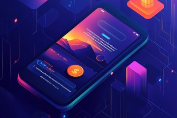 Poster - a fintech app offers personalized financial assistance by predicting your future spending but as the