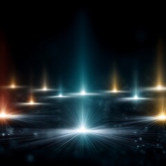 Poster - Radiant Light Pillars Emerge from the Darkness A Luminous Display of Spectral Illumination.